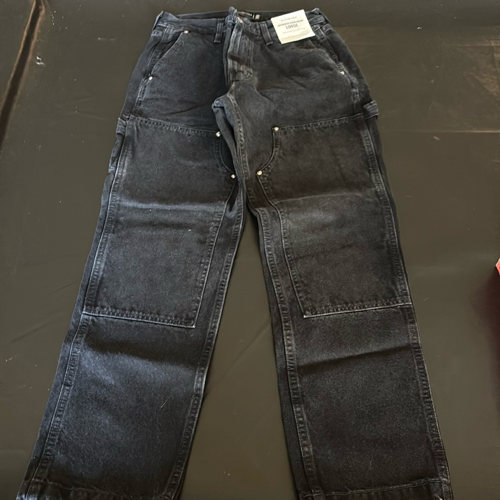 A&F Authentic Rigid Denim Loose Black 29W 30L
